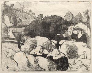 Les Bretonneries: Bretonische Frauen beim Heumachen (Bretonnes Faisant les Foins)