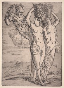 Merkur und zwei Frauen von Emile Bernard