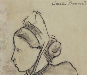 Studie einer Bretonin von Emile Bernard