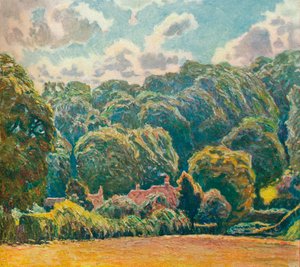 Ein bewaldeter Hang, Upton Grey, um 1914
