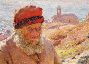 Ampelio, alter Fischer von Bordighera von Emile Claus