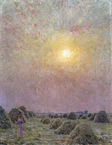 Untergehende Sonne von Emile Claus