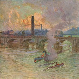 Raues Wetter, ca. 1917 von Emile Claus