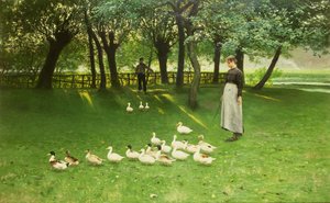 Das Entenmädchen, frühe 1880er