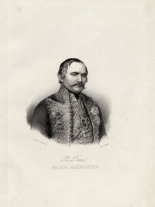 Milo Obrenovic I., Fürst von Serbien, um 1838 von Emile Desmaisons