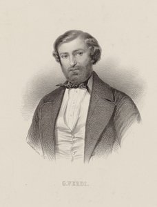 Porträt des Komponisten Giuseppe Verdi 1813-1901, ca. 1860