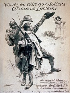 Kommen Sie den Soldaten des Elsass und Lothringen zu Hilfe, 1916 von Emile Friant