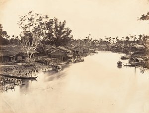 Vue de la Ville Chinoise Cholen Feuille No. 6, Saigon, Cochinchine, 1866