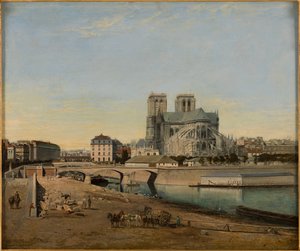 Der Chor von Notre-Dame, gesehen vom Quai de la Tournelle
