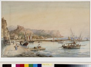 Ansicht des Hafens von Cassis von Emile Henry