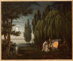 Am Grab von Colonel Monginot von Emile Jean Horace Vernet