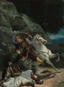 Kampf zwischen einem Griechen und einem Türken, nach 1835