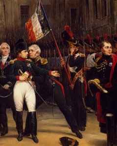 Napoleons Abschied von der kaiserlichen Garde, 20. April von Emile Jean Horace Vernet
