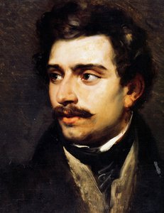 Porträt von Federico Ricci von Emile Jean Horace Vernet