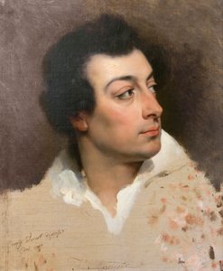 Porträt von Filippo Agricola von Emile Jean Horace Vernet