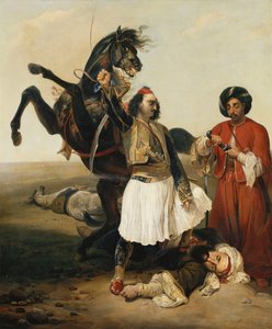 Der Giaour, Eroberer von Hassan von Emile Jean Horace Vernet