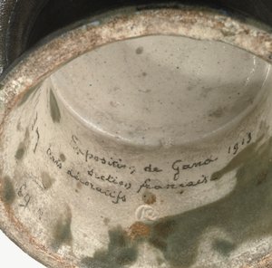 Schale, Exposition de Gand (Detail) von Emile Lenoble