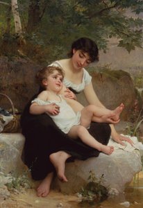 Mutter und Kind von Emile Munier