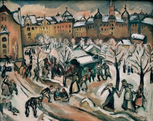 Schnee in München von Emile Othon Friesz