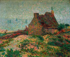 Bretonisches Haus mit Blick auf das Meer von Emile Schuffenecker