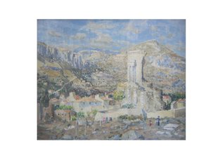 Römisches Denkmal, La Turbie von Emily Beatrice Bland