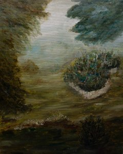 Nebliger Waldweg von Emily Tingey