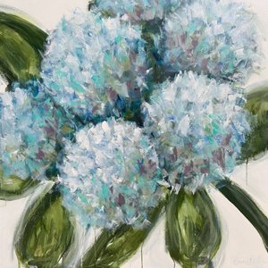 Frische blaue Hortensien von Emma Bell