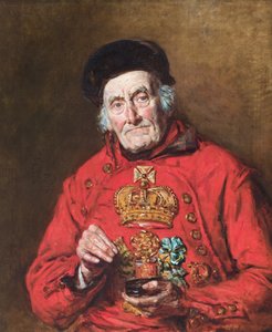 Porträt von William Timms, der Wasserträger, im Alter von 95 Jahren von Emma Soyer