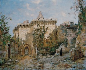 Tor zum Schloss von Loches. 1888 von Emmanuel Lansyer