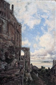 Mont Saint-Michel. Westtor zur Barbakane am Châtelet