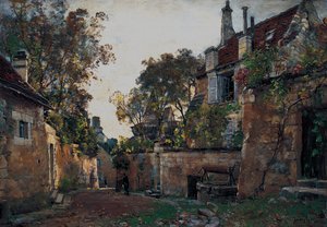 Das Haus meines Onkels Pescherard im Schloss von Loches. 1882