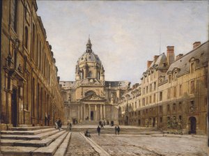 Der Hof der alten Sorbonne, 1886 von Emmanuel Lansyer