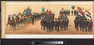 Umzug in Haarlem, 1872 (Optocht gehouden te Haarlem, den 1en April 1872) von Emrik and Binger