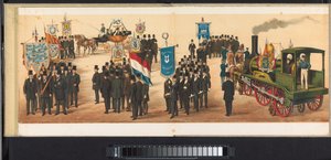 Umzug in Haarlem, 1872 (Platte 11) von Emrik and Binger