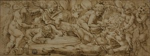 Bacchanal mit Putti