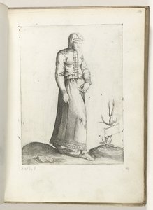 Eine Frau aus Spanien, gekleidet nach der Mode um 1550
