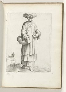 Frau mit Korb in spanischer Kleidung, ca. 1550 von Enea Vico