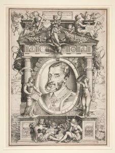 Porträt von Karl V. von Enea Vico