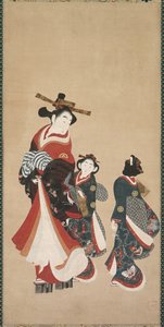 Kurtisane und Begleiterinnen, um 1748-1751