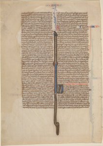 Manuskriptblatt aus einer Bibel (Deuteronomium)