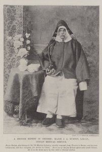 Ein britischer Experte für Chinesisch, Major J. A. Burton, LRCP, Indischer Medizinischer Dienst von English Photographer
