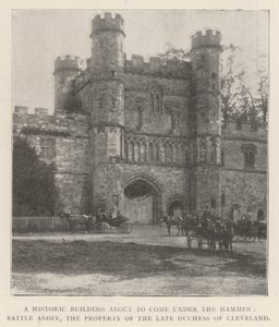 Ein historisches Gebäude, das unter den Hammer kommt, Battle Abbey, das Eigentum der verstorbenen Herzogin von Cleveland von English Photographer