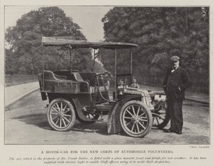 Ein Automobil für das neue Korps der Automobil-Freiwilligen von English Photographer