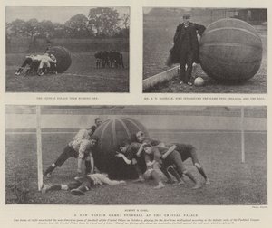 Ein neues Winterspiel, Pushball im Crystal Palace von English Photographer