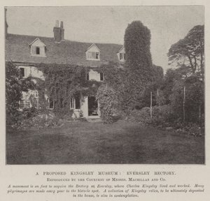 Ein vorgeschlagenes Kingsley-Museum, Eversley Rectory von English Photographer