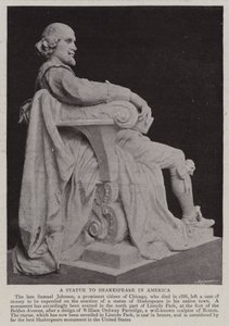 Eine Statue für Shakespeare in Amerika von English Photographer