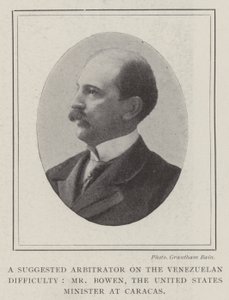 Ein vorgeschlagener Schlichter im venezolanischen Konflikt, Herr Bowen, der US-Minister in Caracas von English Photographer