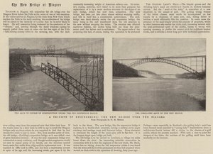 Ein Triumph der Ingenieurskunst, die neue Brücke über den Niagara von English Photographer
