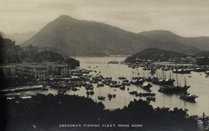 Aberdeen Fischereiflotte, Hongkong, aus einem Album mit Fotografien zum Dienst von Pte H. Chick, 1940