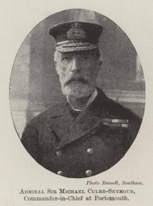 Admiral Sir Michael Culme-Seymour, Oberbefehlshaber in Portsmouth von English Photographer